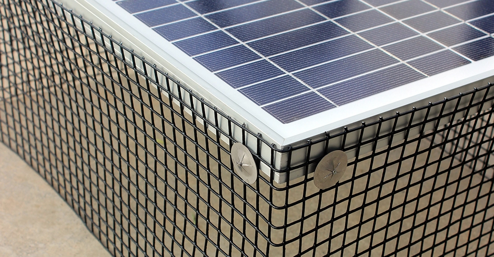 Advantages of using bird mesh for solar panels